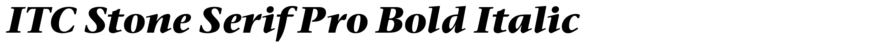 ITC Stone Serif Pro Bold Italic